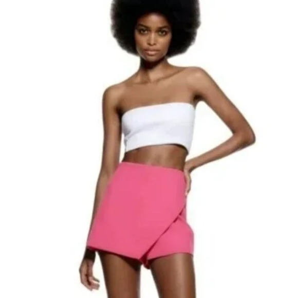 Zara Asymmetric Skort Fuchsia - Picture 2 of 7